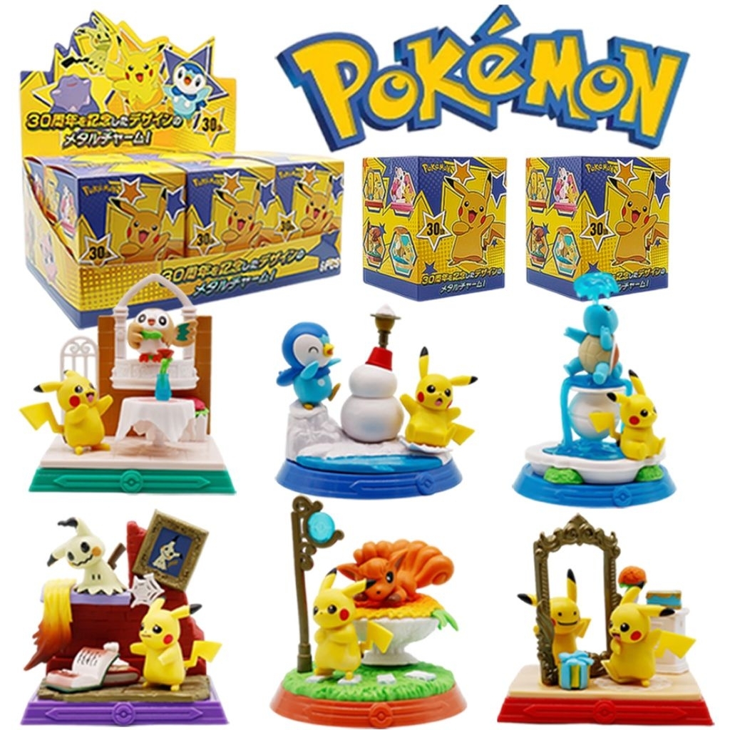Pokemon Figure Pikachu, Squirtel, Mimikyu