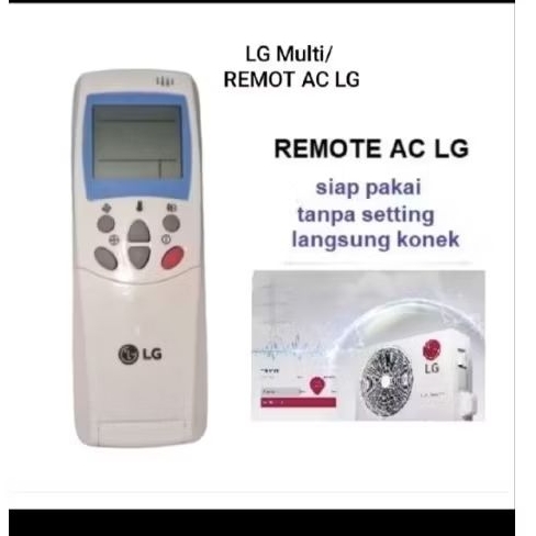 REMOTE AC PENDINGIN MULTI AC MERK LG Multi/LG lama 6711A200 REMOT AC LG seri 6711A20010N