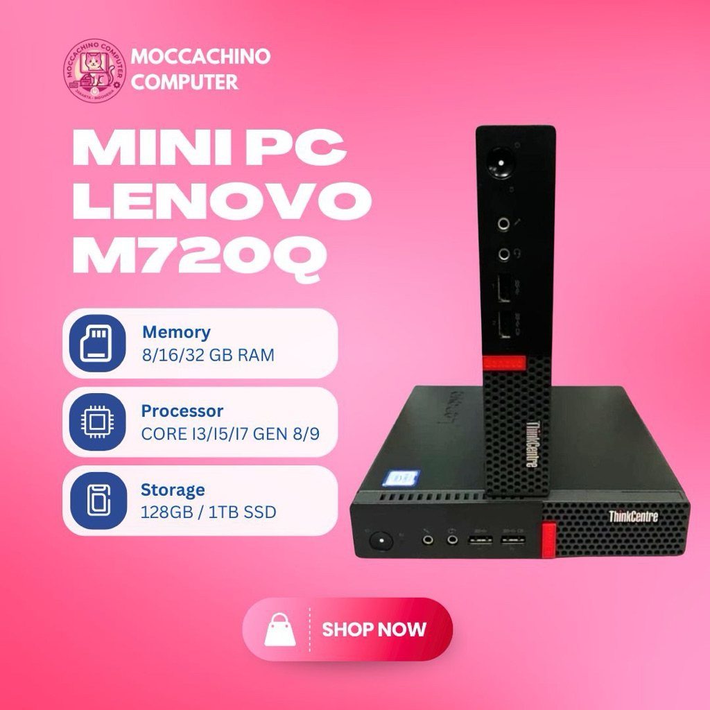 MINI PC LENOVO M720Q CORE I7 GEN 9 RAM 16 SSD 512
