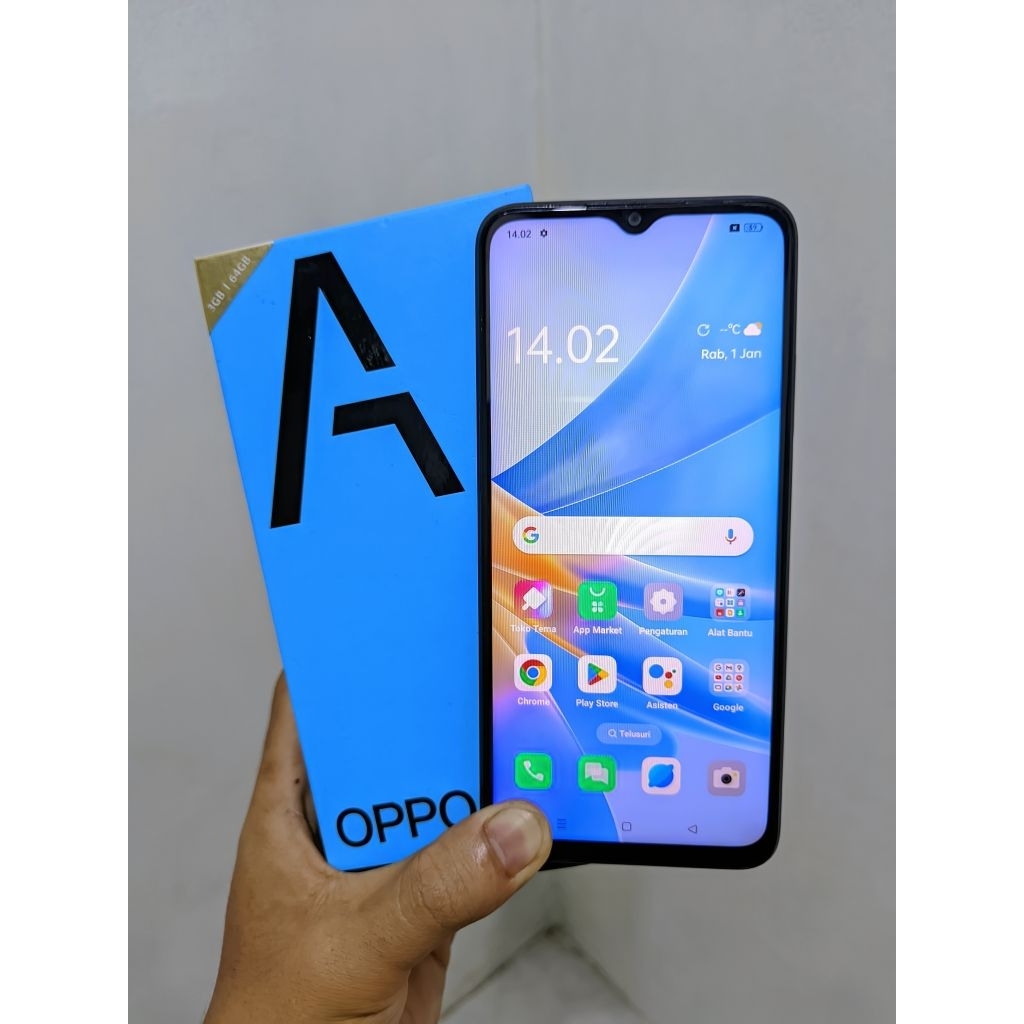 oppo a17k ram 3/64 second mulus original