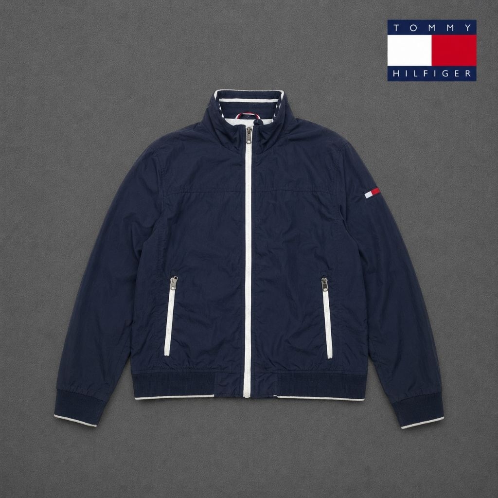 Tommy Hilfiger Casual Essentials Work Jacket Navy Preloved Tommy Jeans