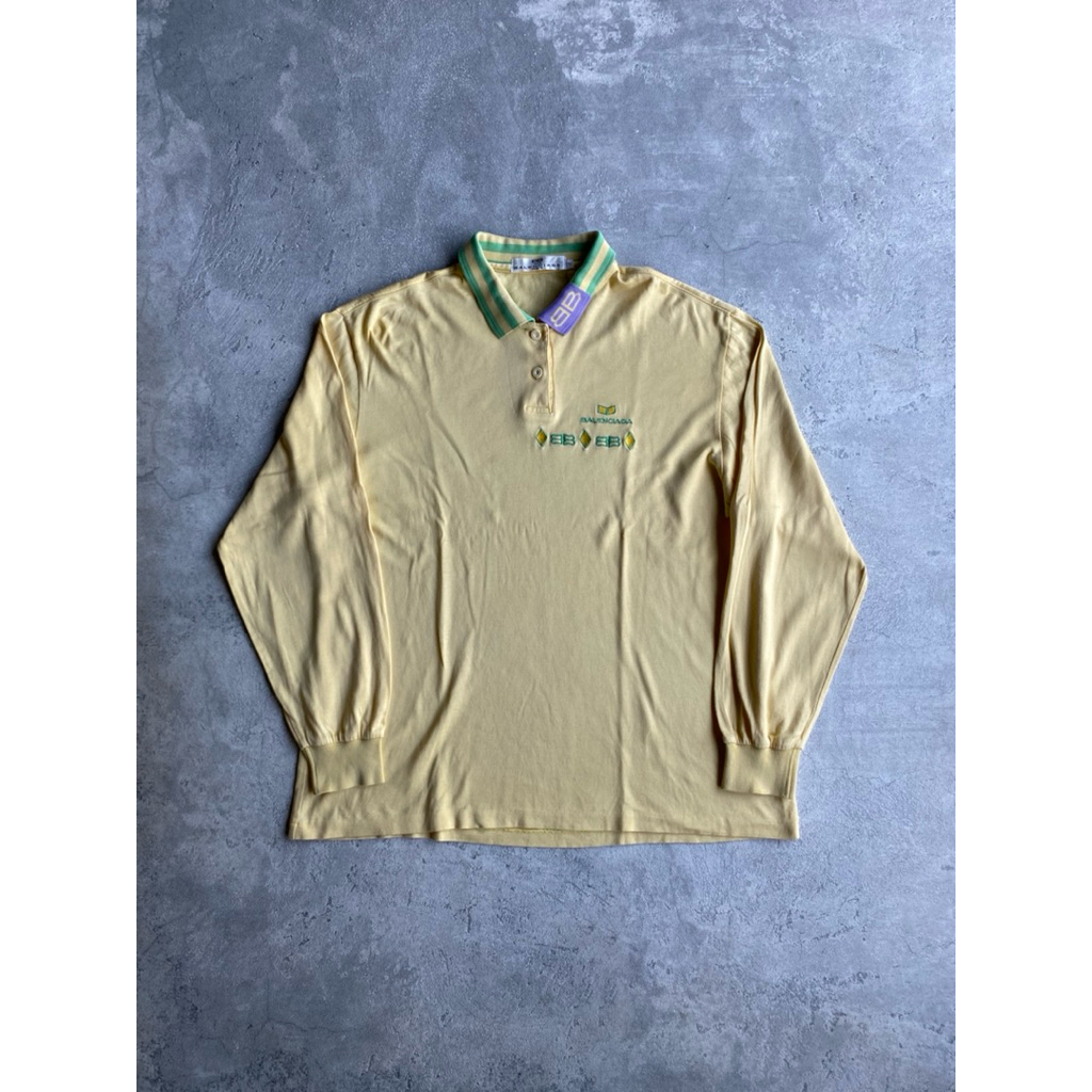 Vtg Balenciaga Golf Shirt Size M