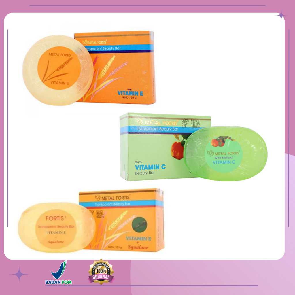 Metal Fortis Soap Vit C 125 gr, Metal Fortis Soap Vit E+Squalen 125 gr, Metal Fortis Soap Vit E 125 
