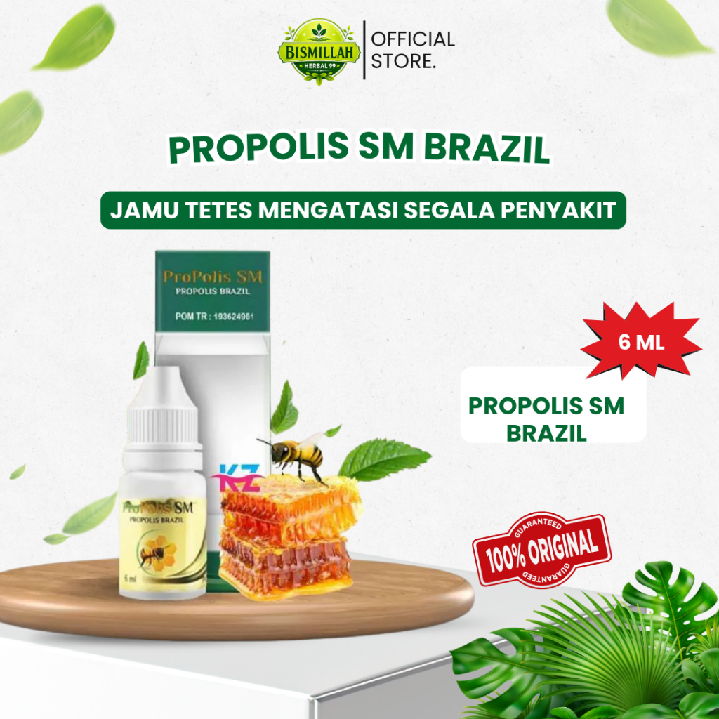 Propolis SM Brazilian 100ml | Propolis Asli Original Berkualitas & Murni
