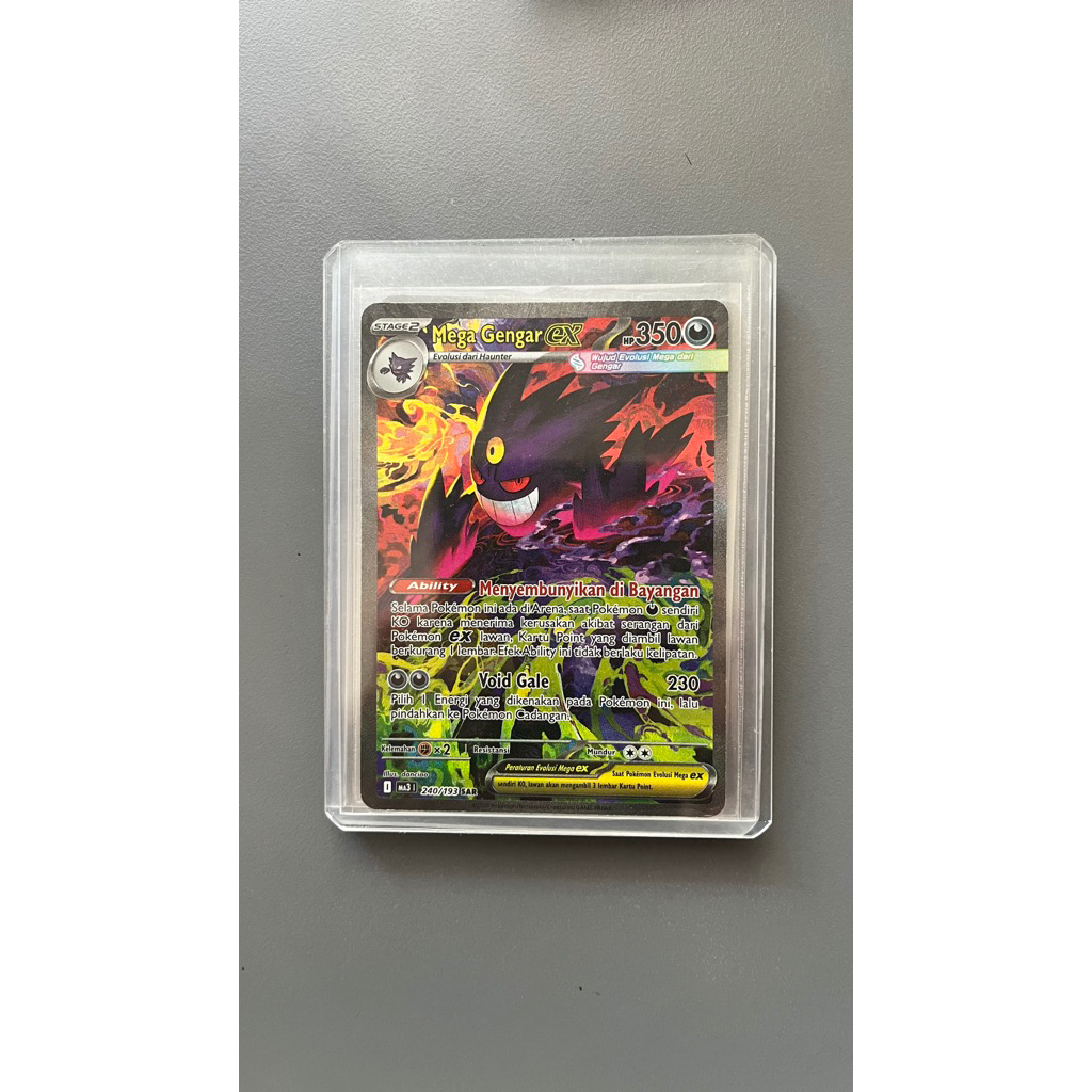 kartu pokemon mega gengar SAR mega impian original bahasa indonesia