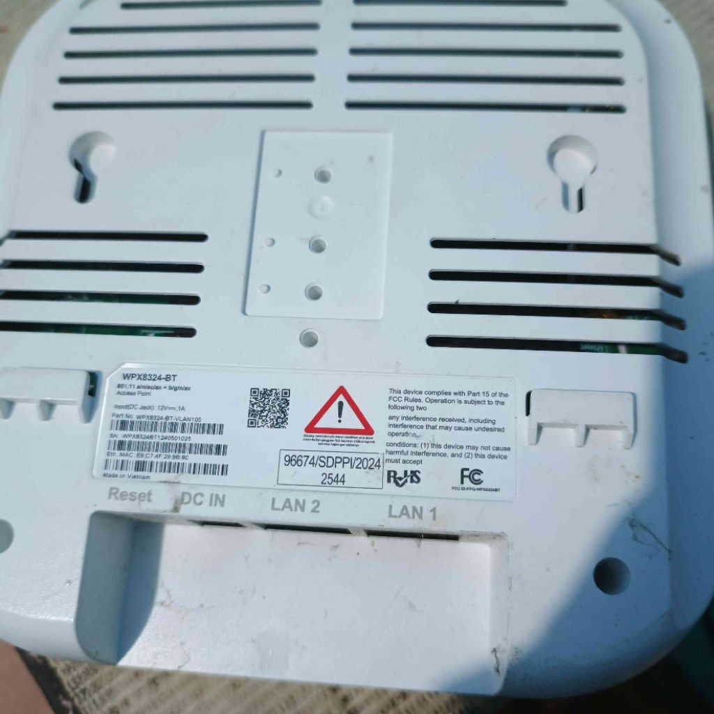 AP Balifiber WPX8324-BT dual band dengan Adaptor (Second - Kondisi Normal)