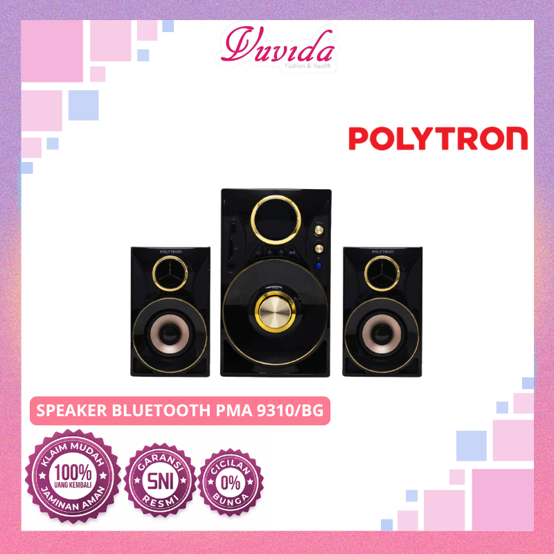 Polytron Multimedia Speaker PMA 9310/BG Bluetooth Audio Bass Kuat Suara Jernih Untuk TV HP Laptop OR