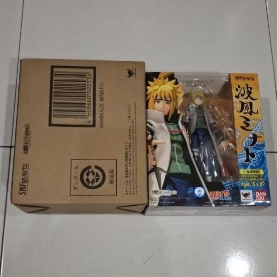 Original Bandai shf SHFiguarts NARUTO Namikaze Minato fouth hokage action Figure Anime