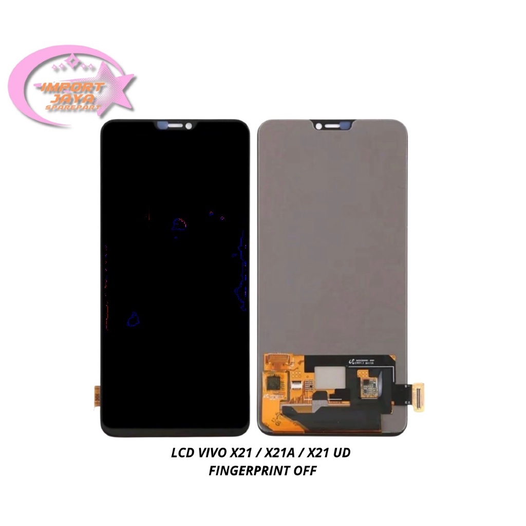 [ORIGINAL] FINGERPRINT OFF LCD VIVO X21 / X21A / X21 UD ORG - LAYAR HP - LCD FULLSET