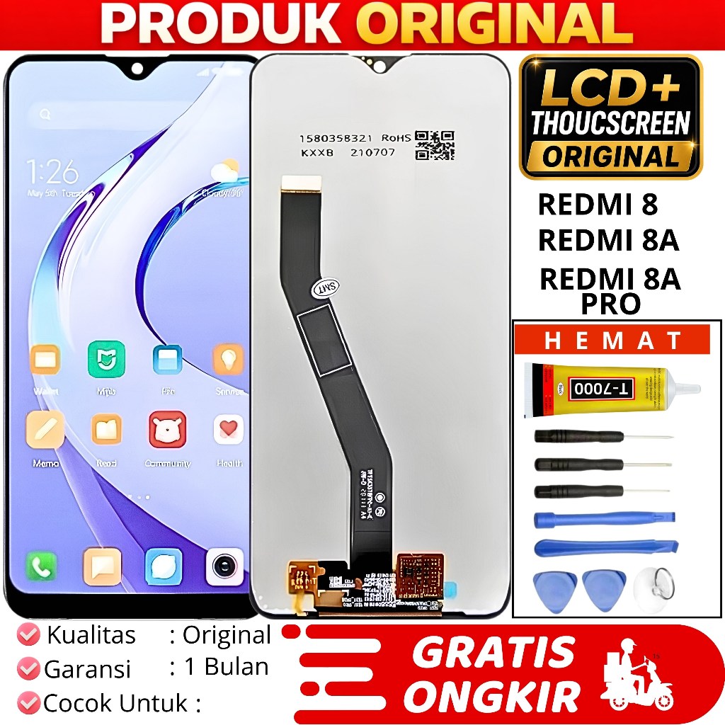 [ORIGINAL] LCD XIAOMI REDMI 8A / REDMI 8 / 8A PRO