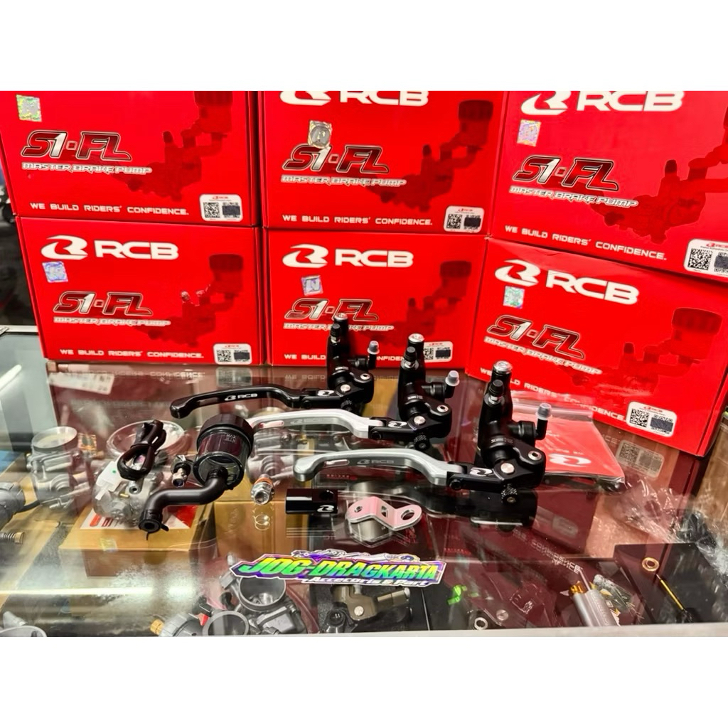 MASTER REM RCB RACING BOY S1 FL S1-FL ( SHORT LEVER ) 14MM RADIAL KANAN TABUNG HANDLE KANAN TABUNG O