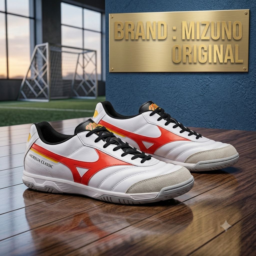 sepatu futsal pria original 100% mizuno sepatu futsal original mizuno morelia clasic