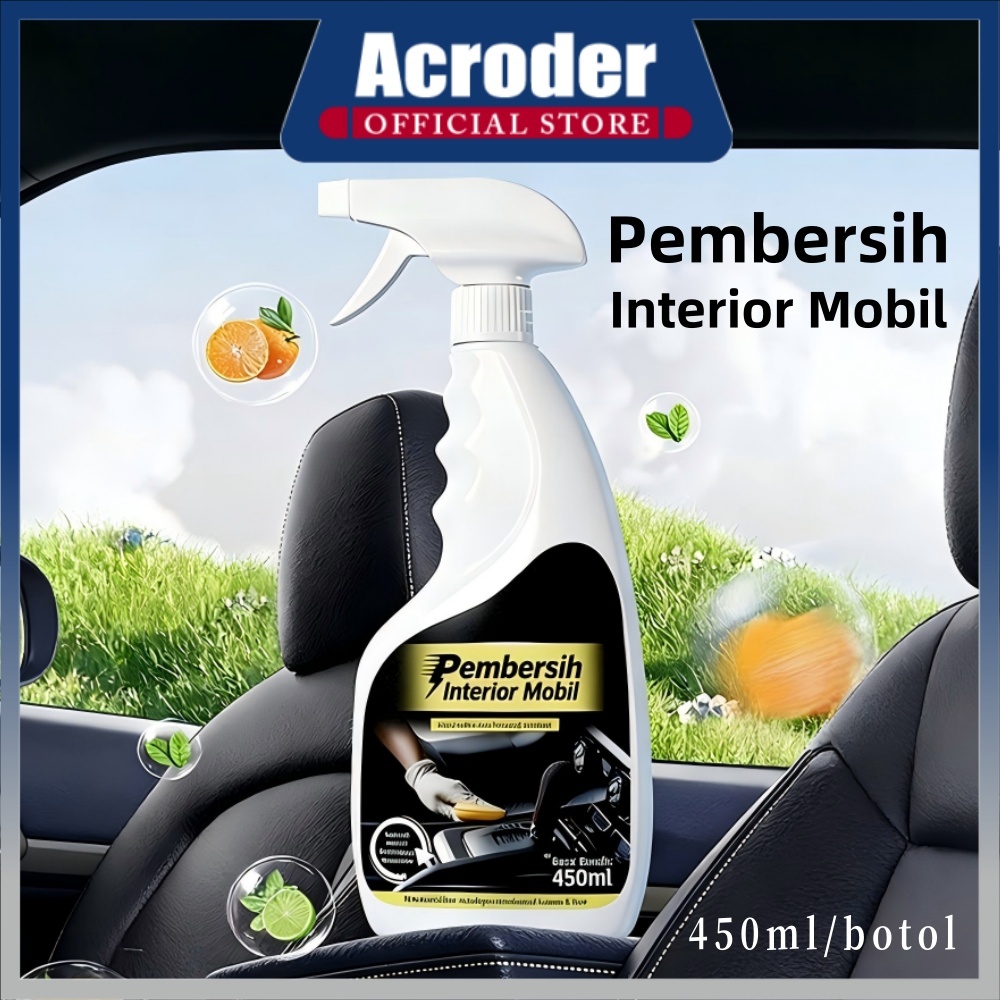 [termurah]Acroder 450ml Pembersih Interior Mobil Bersih Lembut Perlindungan UV All Purpose Untuk Jok
