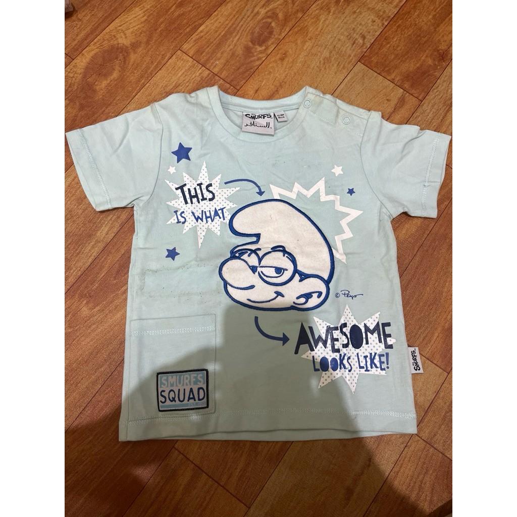 kaos anak smurf original