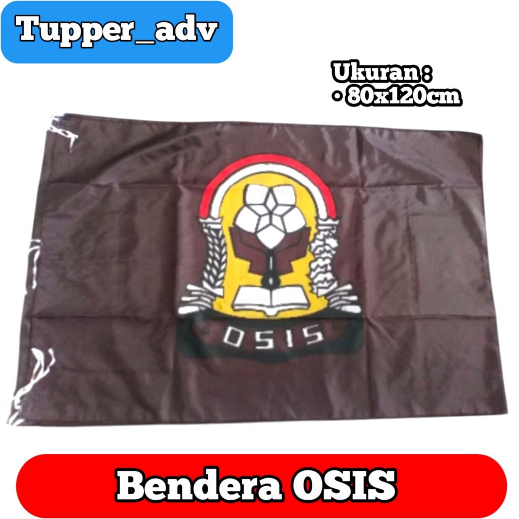 Bendera Osis SMA Sablon Besar / Bendera Sekolah OSIS / Bendera SMA / Bendera SMA