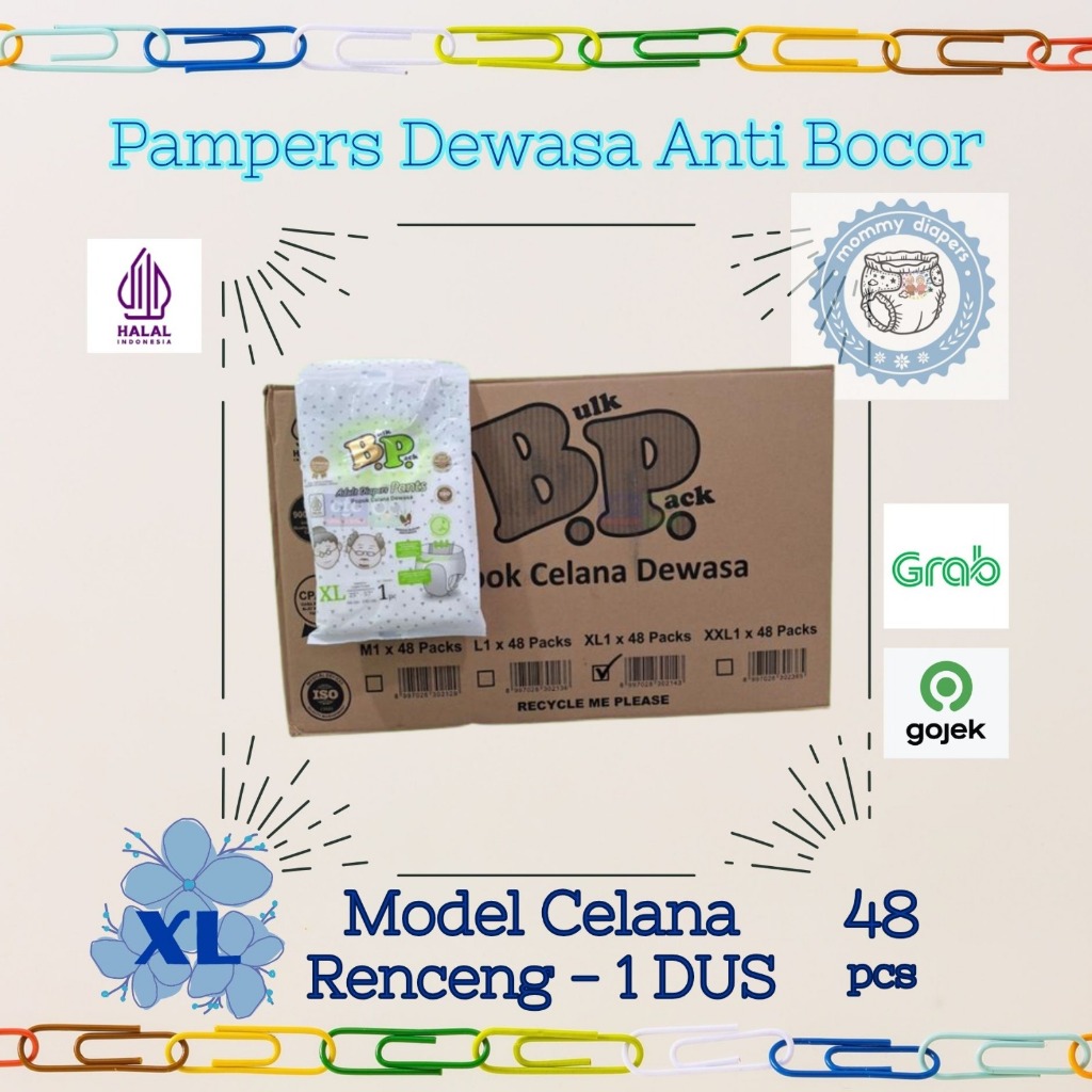 BP Pants Pampers Dewasa model celana Size XL