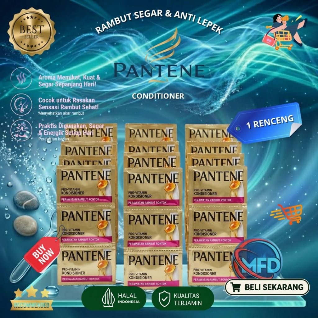 12 Sachet Pantene Kondisioner  Gold