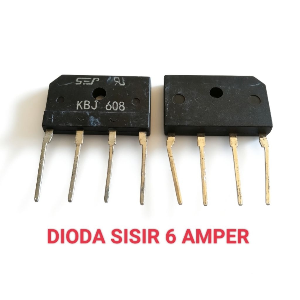 DIODE SISIR DIODE BRIDGE 6A 6 AMPER DIODA SISIR 6A ORIGINAL KUALITAS BAGUS