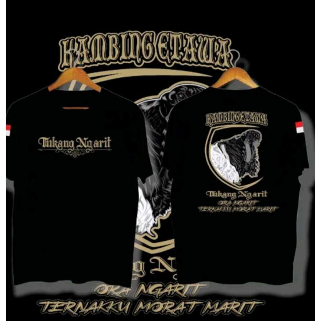 Kaos Kambing Etawa, Tukang Ngarit Ora Ngarit Ternak Morat Marit