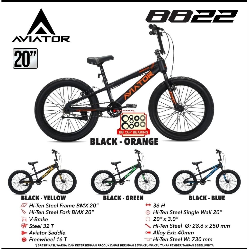 Sepeda BMX 20 Turanza TZ 811 812 Clarion 9920 HT