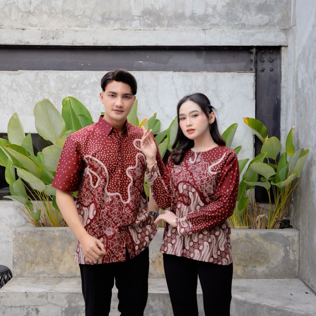 Benang Raja Batik Couple Katun Parang Kembang Laut