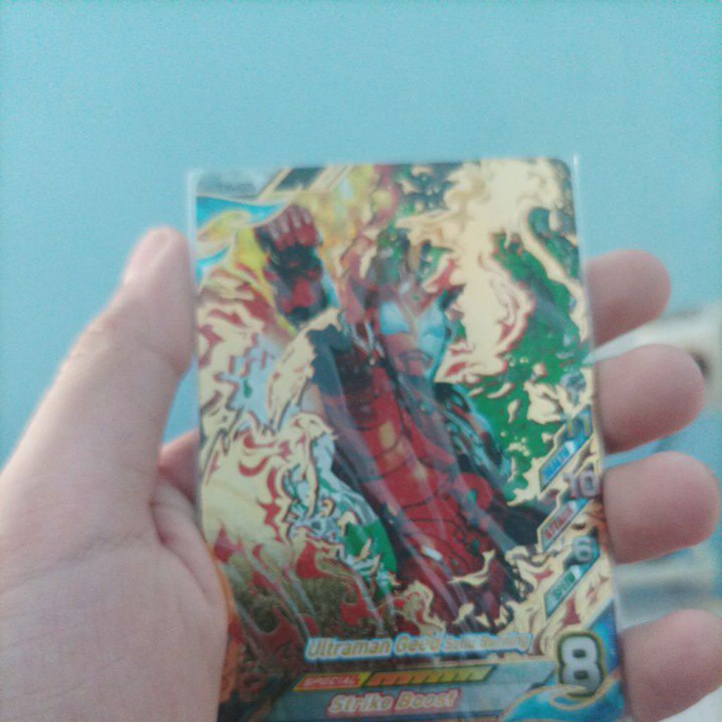 kartu ultraman geed solid burning ultra rare