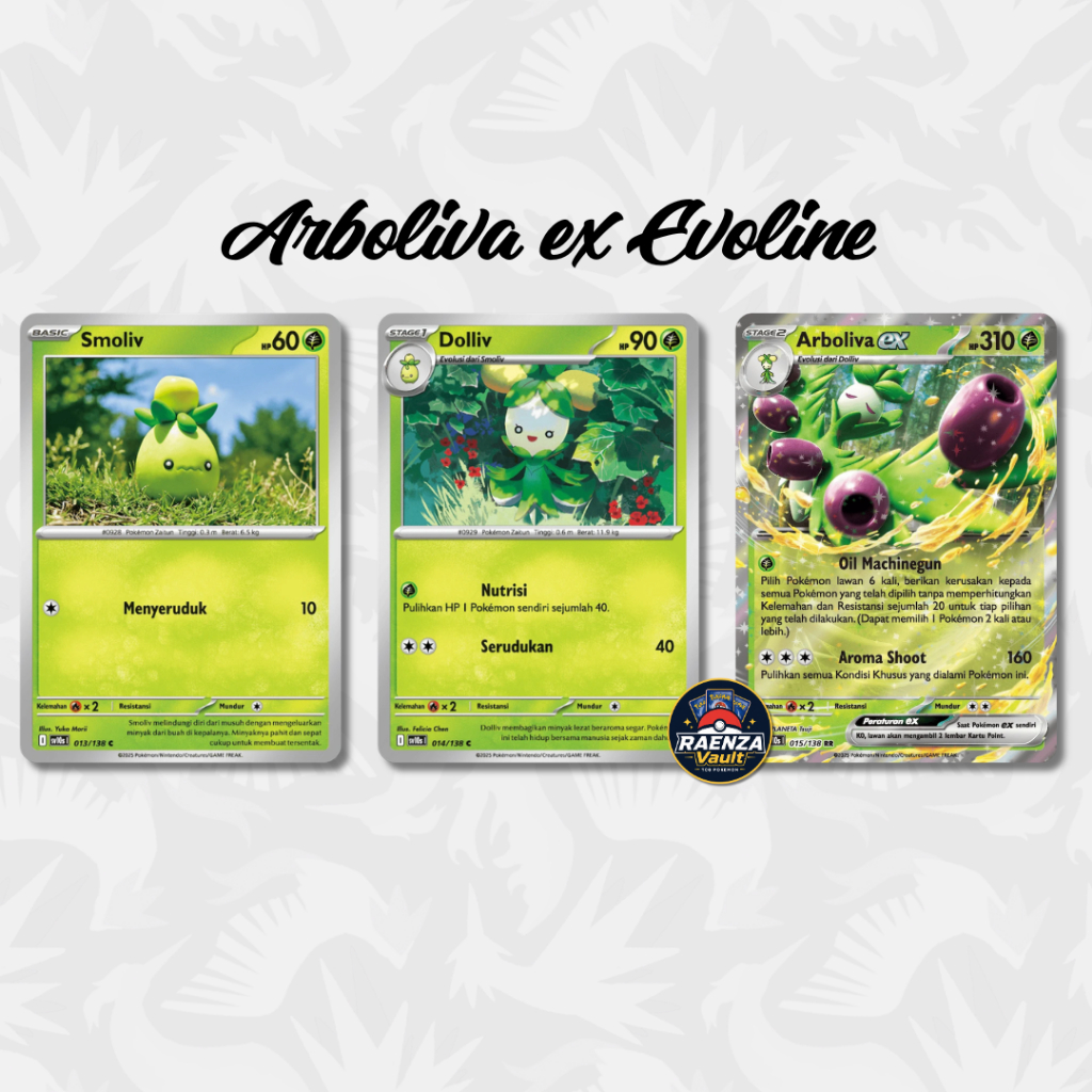 Arboliva ex Evoline - Kehadiran Juara (SV10s) - Pokemon TCG Indonesia