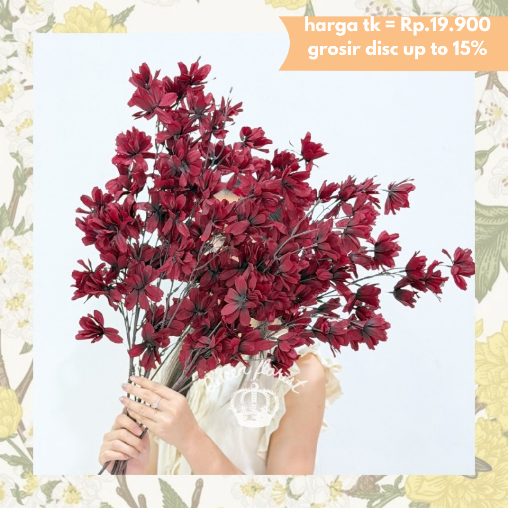 100CM ASTER FLOWER SPRAY BUNGA POPPY ARTIFICIAL FLOWER BUNGA CORN POPPY PALSU BUNGA HIAS BUKET DEKOR