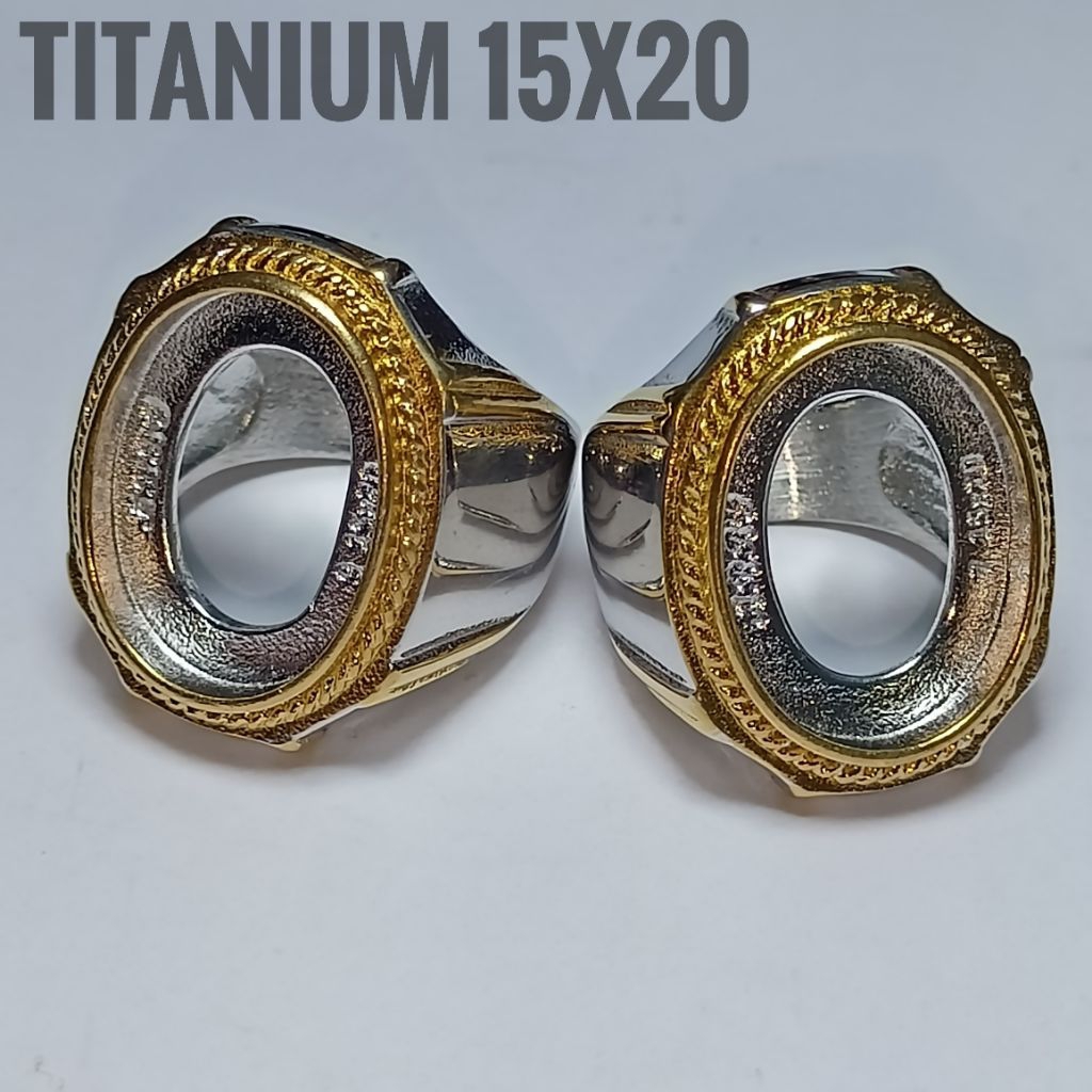 RING CINCIN TITANIUM 15x20 KOMBINASI