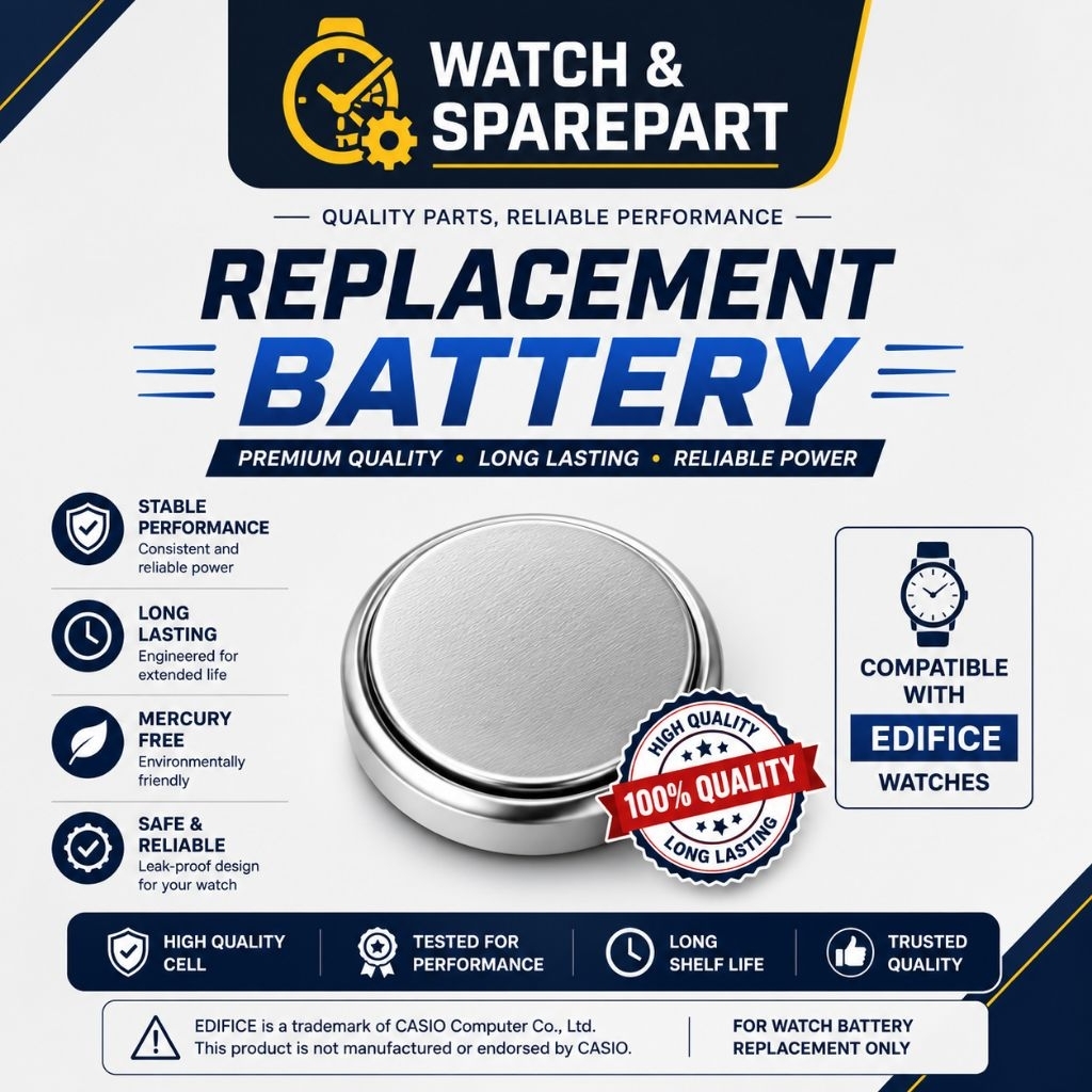 Baterai Original untuk Jam Tangan Casio Edifice ECB- S10D, EF-550DB, EF-558, EFR-575, EFV-C120D,  EF