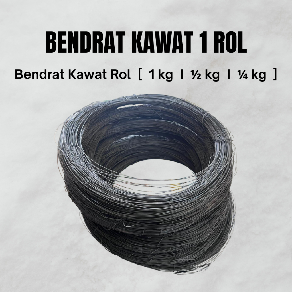 Kawat Bendrat I Kawat Beton Ikat I Kawat Bendrat Rol 1 , 1/2 , 1/4 kg