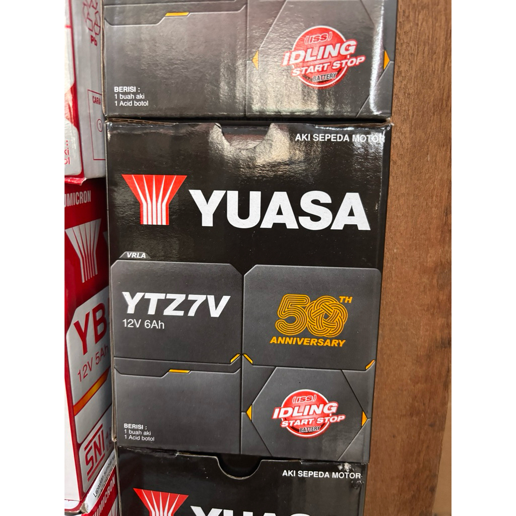 aki Yuasa YTZ7V 12V 6Ah (20Hr) NMAX Series 2015-2019 Aerox 2016-2019 NMAX 155 Aerox 155 Lexi 125 CBR