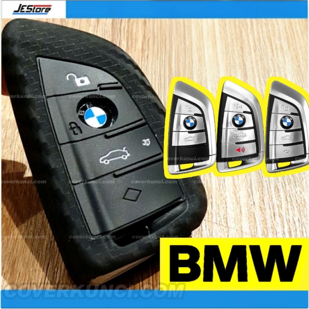 BMW G30 520 535 Casing Kunci Cover Silicone Carbon SBN BMW 5 7 X1 X3 X5 X6 Sarung Remote Keyless