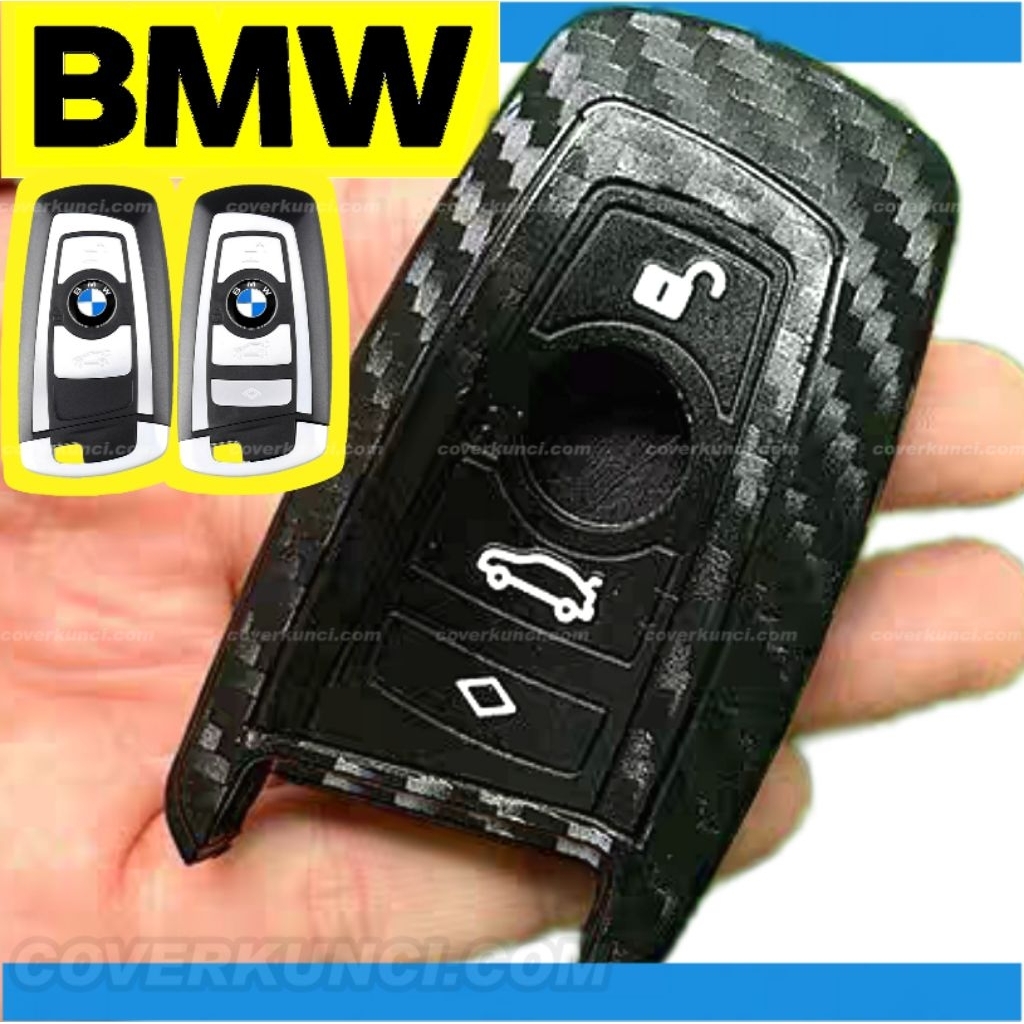 BMW F30 Casing Kunci Cover BMW 320 328 Silicone Carbon SBN BMW 330 335 BMW F30 Sarung Remote Keyless