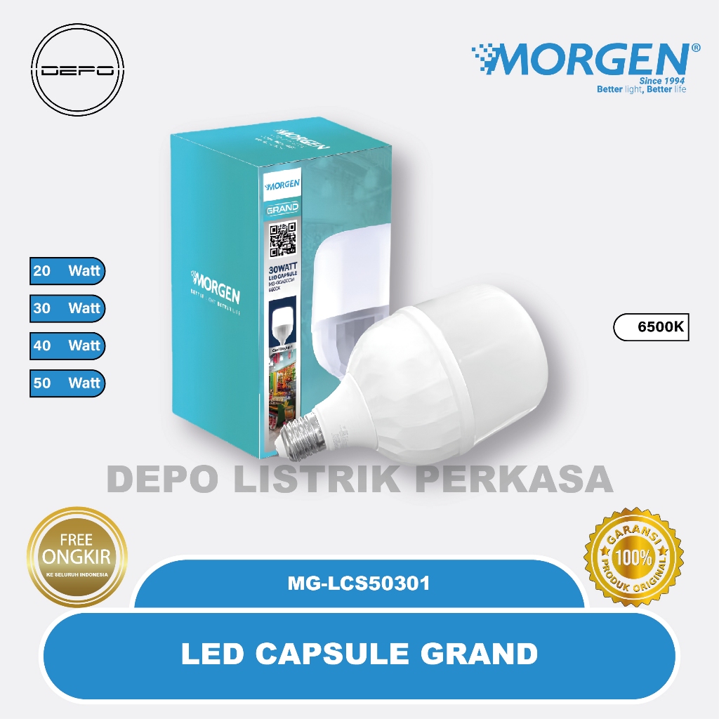 Lampu Kapsul Led Capsule Morgen Grand 20W - 50W