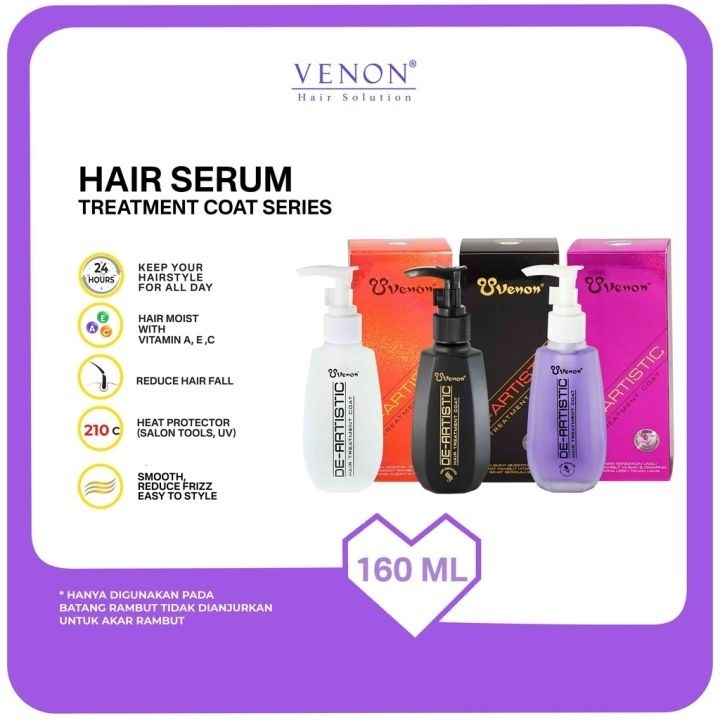 Venon Vitamin Rambut / Venon Ungu / Venon Hitam / Venon Merah ( 160ml )