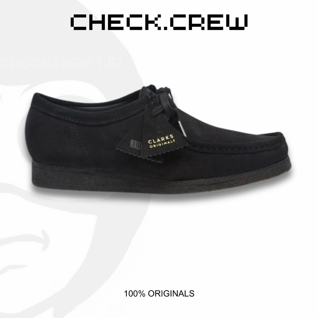 Clarks Wallabee Black Suede