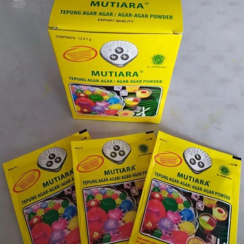 BUBUK AGAR AGAR MUTIARA WARNA PUTIH