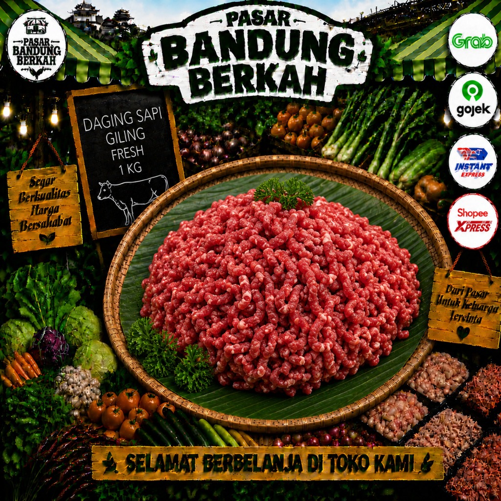 Daging Sapi Gilingan 500gr/1kg Pasar Bandung berkah