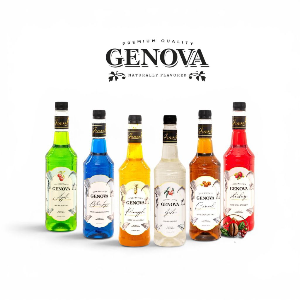 Genova - Syrup Genova All Varian 750 ML - sirup genova - Genova syrup - Sirup minuman semua rasa