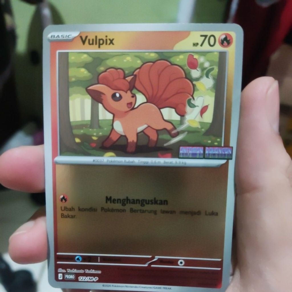 Vulpix promo ancaman bayangan ma5 kartu pokemon tcg indo