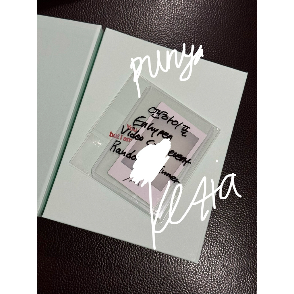 SIGNED POLAROID HEESEUNG LEE EVAN ENHYPEN ROMANCE UNTOLD KMERCH VIDEO CALL EVENT POLA
