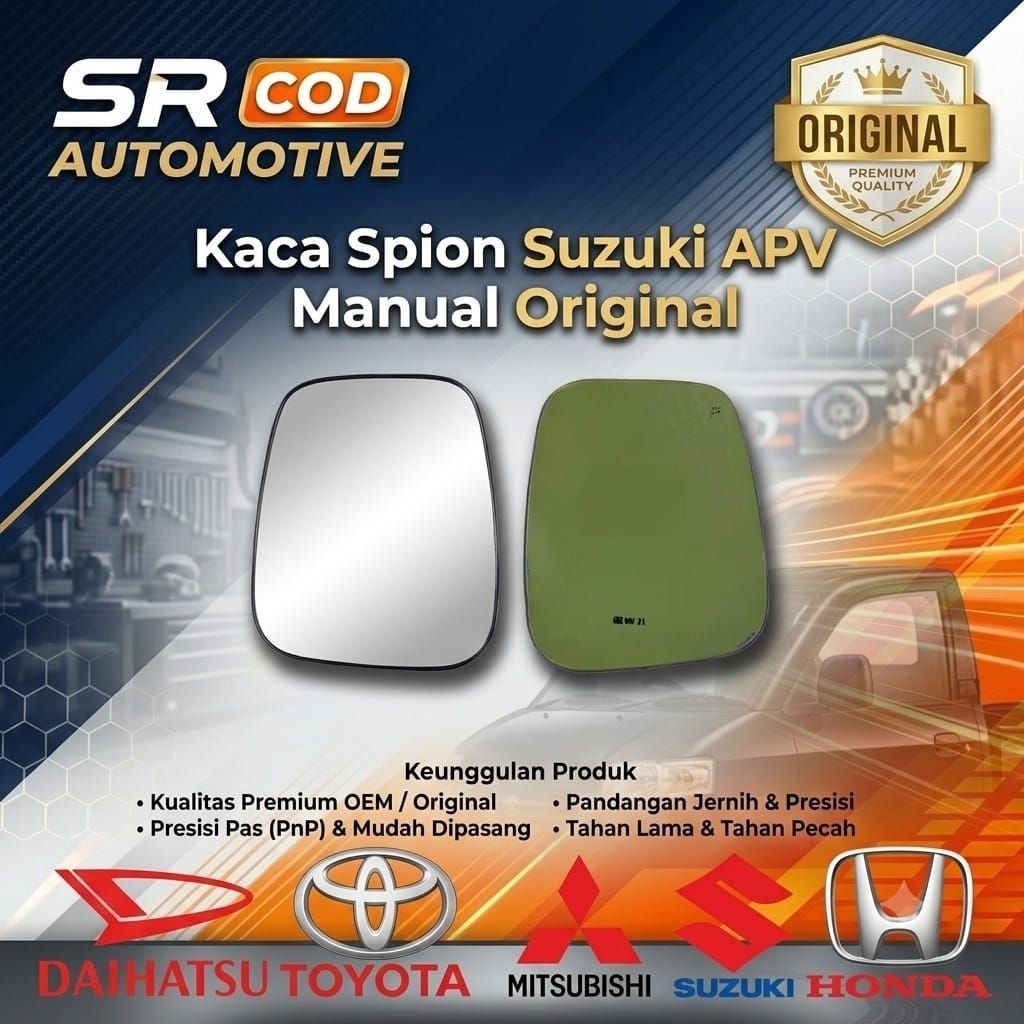 Kaca Spion Manual Apv Pic up Cermin Spion Manual apv Pikup kaca manual Apv car kendaraan - Kanan
