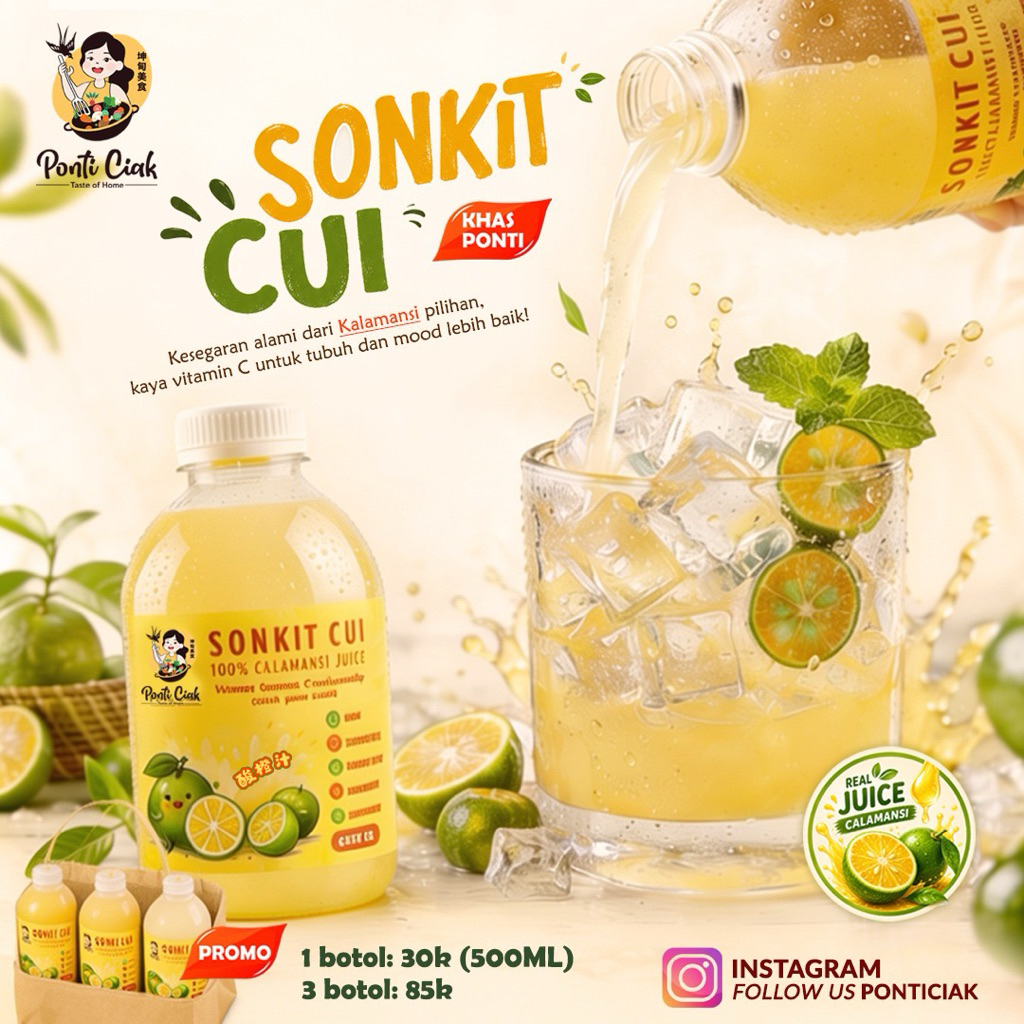 Jus Jeruk Sonkit / Kalamansi Murni 500 ml - Immune Boosters