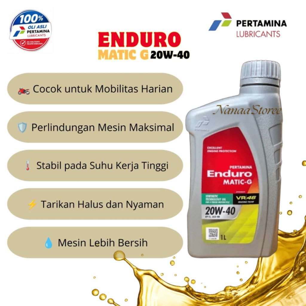 OLI PERTAMINA - Enduro Matic G 20w-40