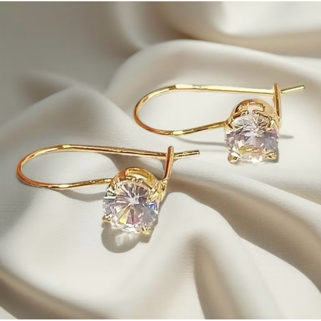 Anting Kait Wanita Motif Desy titanium Minimalis