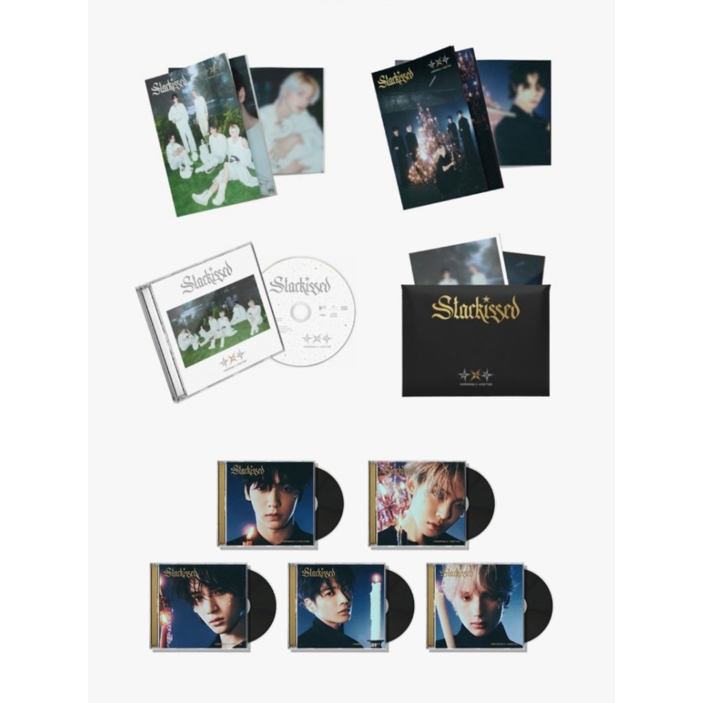 PO ALBUM TXT STARKISSED - standard, limited a & b, solo jacket soljack soobin yeonjun beomgyu taehyu
