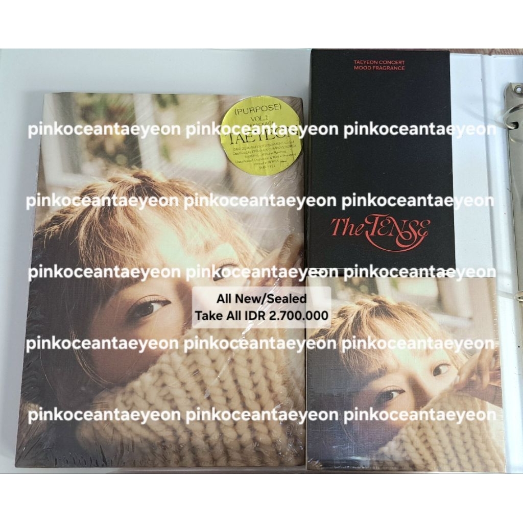 ALL SEALED SNSD GIRLS GENERATION TAEYEON Album Purposes Repackaged Beige Ver. & Kit Ver., Mood Fragr