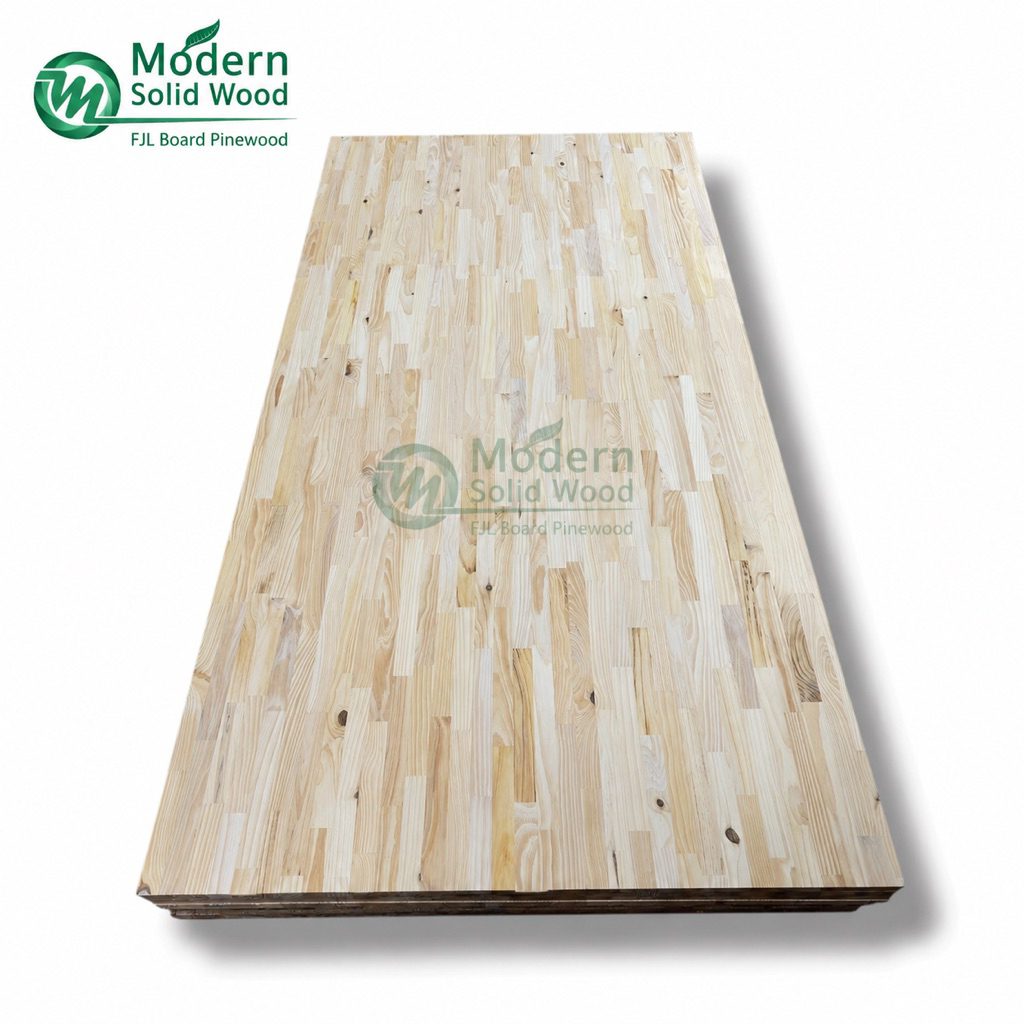 FJL Board Pinewood Jati Belanda 18x1220x2440mm | Papan Kayu Laminasi Solid | Meja, Furniture & Inter