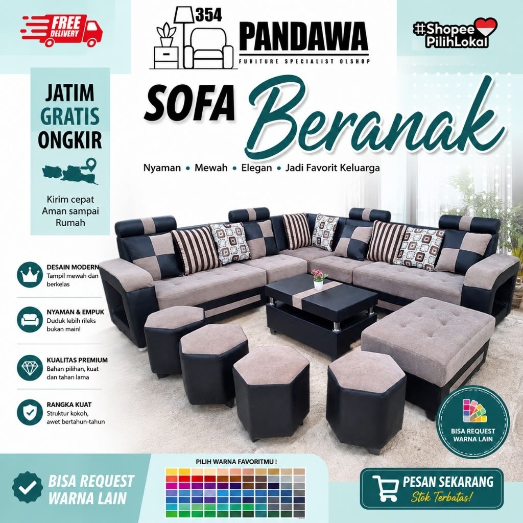 Sofa minimalis beranak